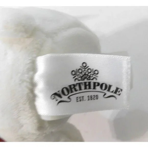 Hallmark Northpole Christmas Tree Ornament Plush Bear Candy Cane - Picture 7 of 8